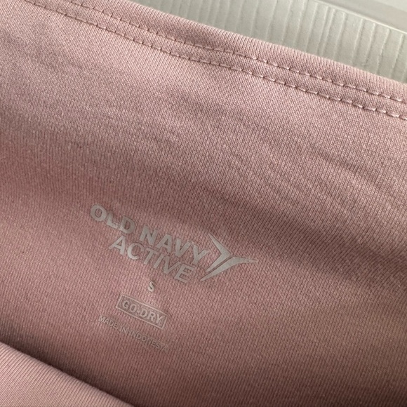 Old Navy Active Go Dry Burgundy and White crop Leggings - Picture 2 of 4